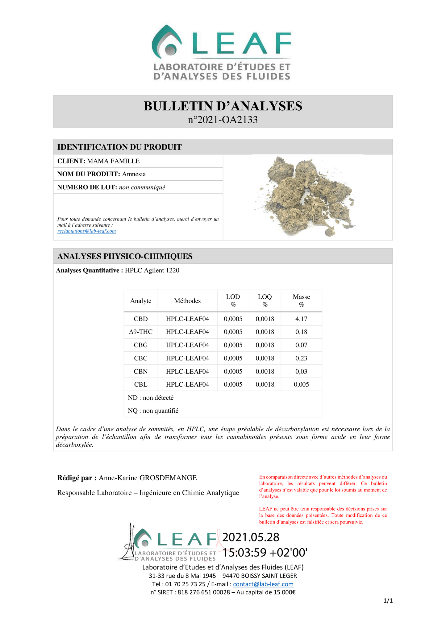 Danish Deep Candy CBD Topskud CBD: 8.51%